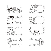 New! Paintable Rotating Stamp | Animal Speech Bubble