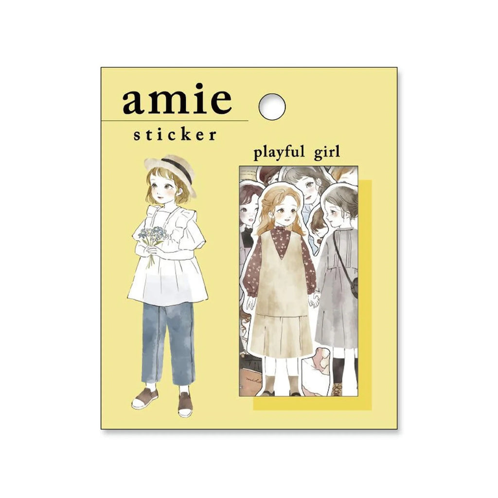 Amie Sticker Playful Girl