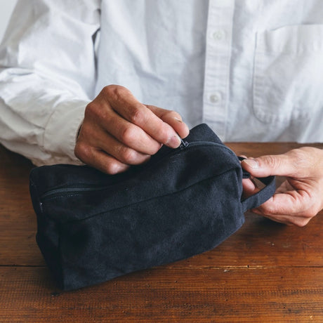 Mii Thaaii Cotton Teeya Pouch | Midnight | Large