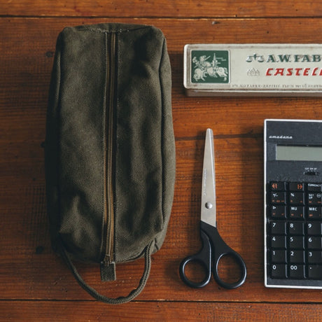 Mii Thaaii Cotton Teeya Pouch | Khaki | Large