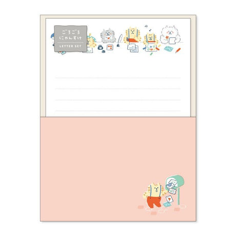 Goro Goro Nyansuke Letter Set - Pink