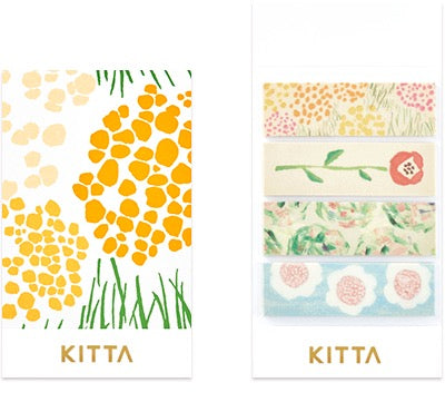 KITTA Portable Washi | Basic | Flower Orange
