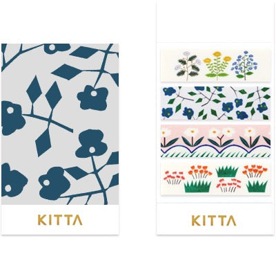 KITTA Portable Washi | Basic | Flower 5
