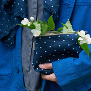 Fog Linen Chris Pouch - Navy Dot