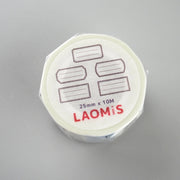LAOMiS Black Frame Label Writable Washi