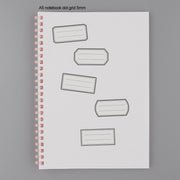 LAOMiS Black Frame Label Writable Washi