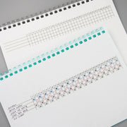 LAOMiS Monthly Habit Tracker Writable Washi Stickers
