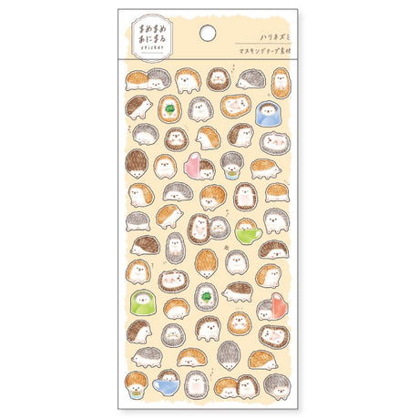 Mame Mame Animal Stickers - Hedgehog