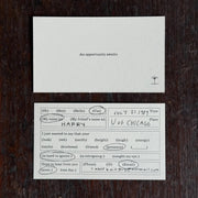 Acquaintance Cards: Modern Calling Cards