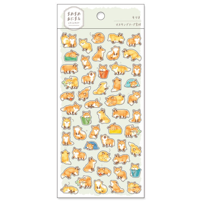 Mame Mame Animal Stickers - Fox