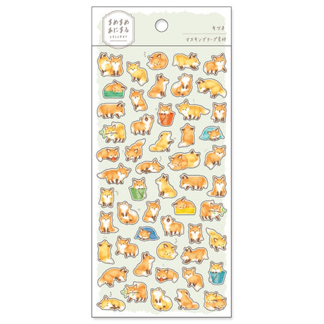 Mame Mame Animal Stickers - Fox