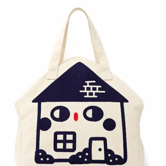 Karepango House Large Zipper Tote Bag