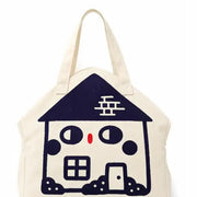 Karepango House Large Zipper Tote Bag