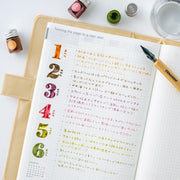 HOBONICHI 2027 | Kakimori x TSKUI no IRO: Mini Ink Bottle Set | (Jan-Jun)  AND (Jul-Dec)