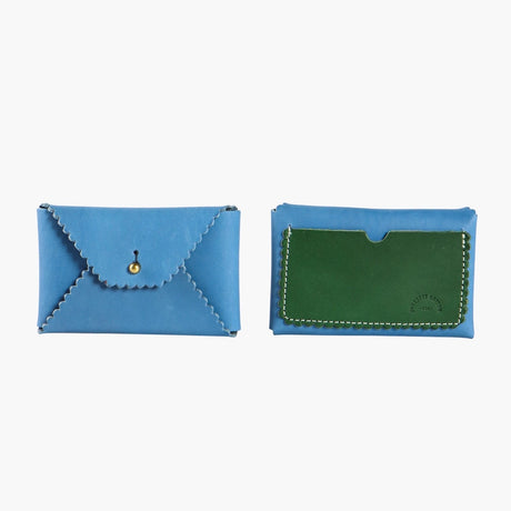 Scallop Wallet | Cerulian + Pine