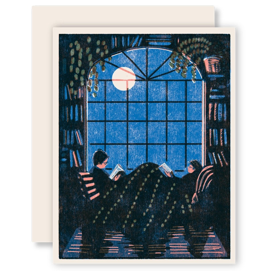 Reading Together Letterpress Card
