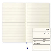 Midori MD Diary Notebook B6 Slim -  Lined