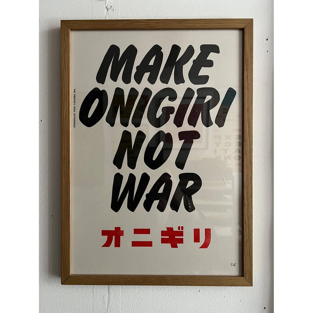 Make Onigiri Not War Poster