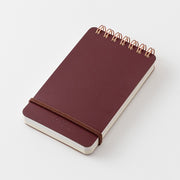 Midori Ring Notebook Grain Memo - Red