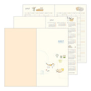 2027 Pocket Diary B6 Cat Pattern