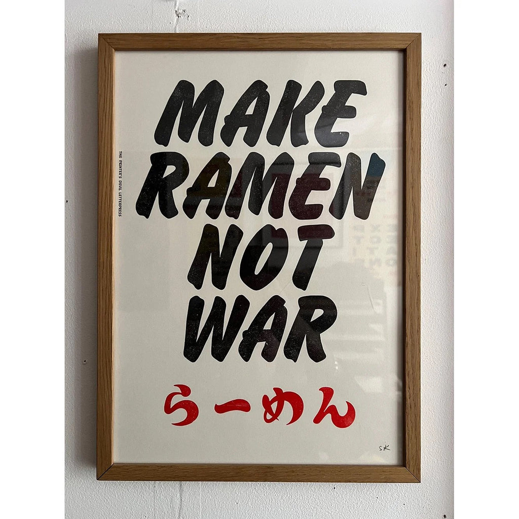 Make Ramen Not War Poster