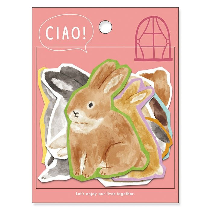 Ciao Sticker Set | Rabbit