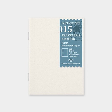 Passport Size - 015 Watercolor Paper Refill Notebook