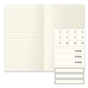 MD Diary Light Notebook B6 Slim -  Lined 3-Pack