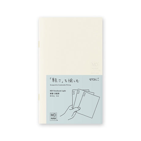 MD Diary Light Notebook B6 Slim - Grid 3-Pack