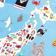 Ai Okino Japan Map Postcard