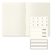 MD Diary Notebook Light A6 - Grid 3-Pack