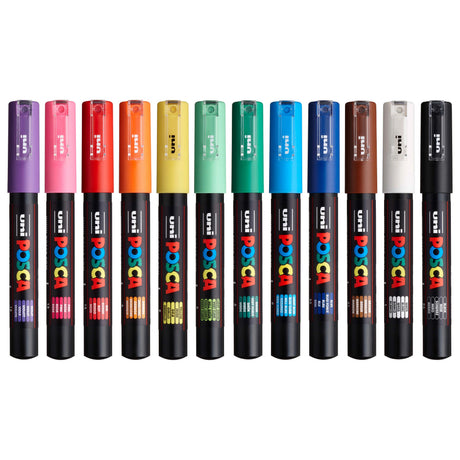 uni POSCA Marker | 12 color set | PC-1M