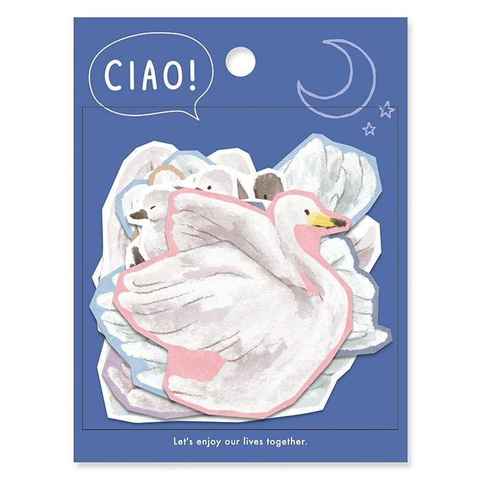 Ciao Sticker Set | Swan