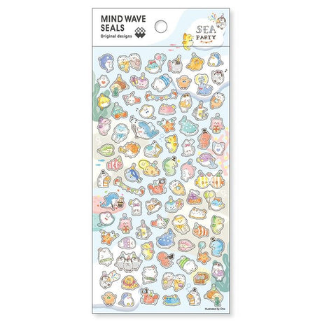 Mind Wave Sea Party Stickers