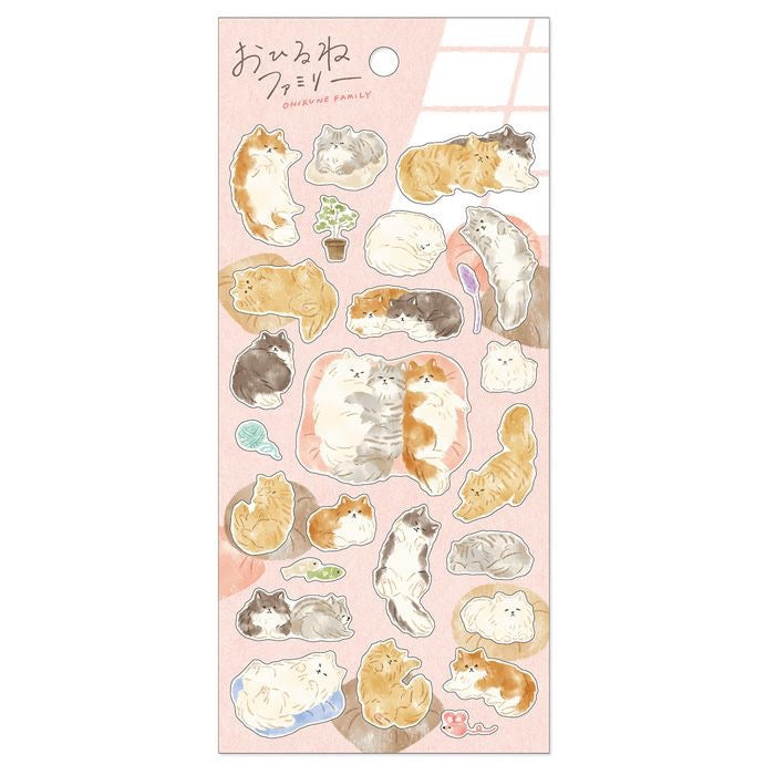 Mind Wave Ohirune Family Stickers | Cats