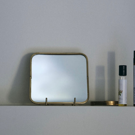 Brass Square Mirror