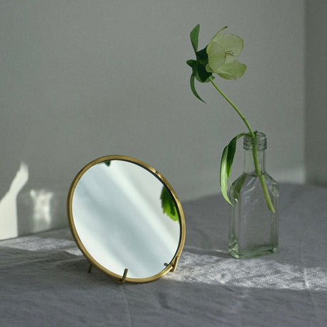 Brass Round Mirror