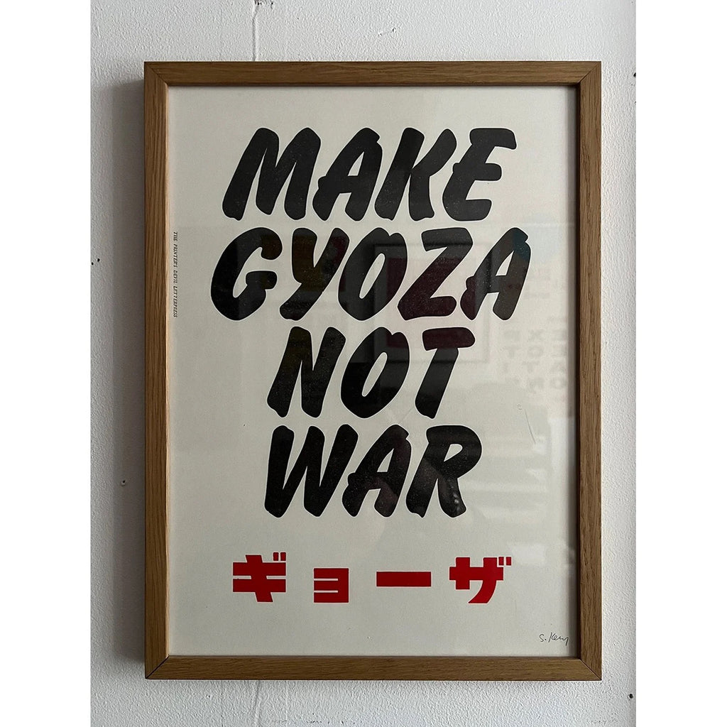 Make Gyoza Not War Poster