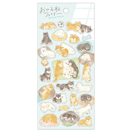 Mind Wave Ohirune Family Stickers | Shiba-inu