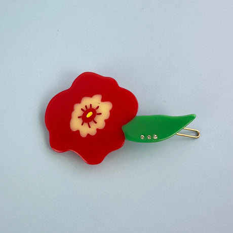 Red Flower | Hair Clip