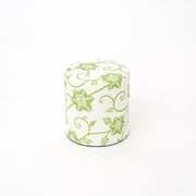 Washi Tea Canister | Clematis White/Green