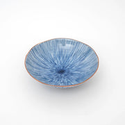 Handmade Indigo Tokusa Shallow Bowl