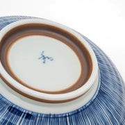 Handmade Indigo Tokusa Shallow Bowl