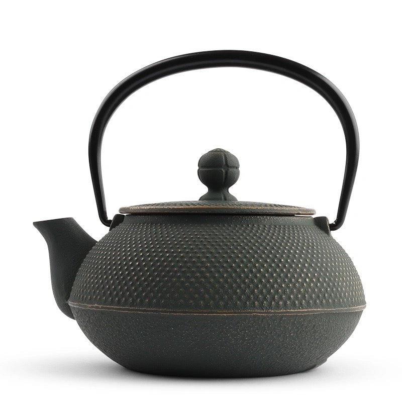 Green/Bronze Cast Iron Teapot | 22 oz