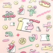 Tadashi Nishiwaki Bread and Health Stickers