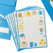 Yoiko's Letter Set - Blue Coffee