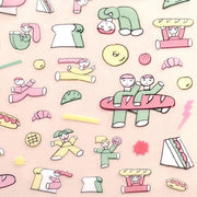 Tadashi Nishiwaki Bread and Health Stickers