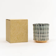 Mino Ware Stripes Japanese Handmade Teacup
