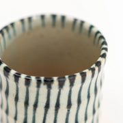 Mino Ware Stripes Japanese Handmade Teacup