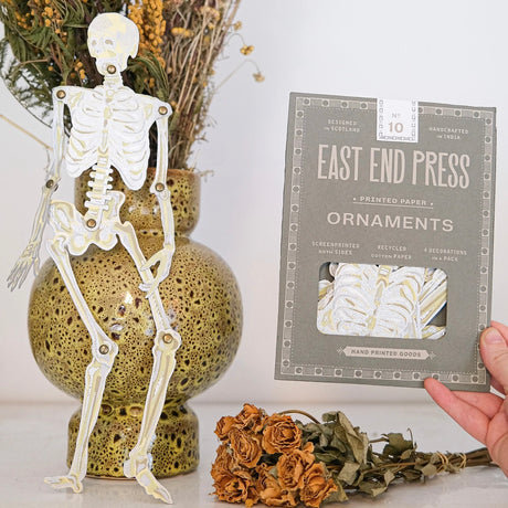 Dancing Skeletons Paper Ornaments